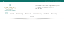 Desktop Screenshot of cambridgecourtalf.com