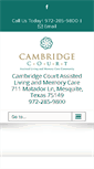 Mobile Screenshot of cambridgecourtalf.com